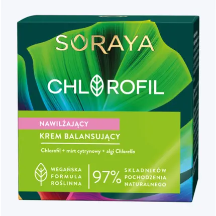 

Крем-балансир хлорофилла с лимонным миртом и хлореллой, Soraya