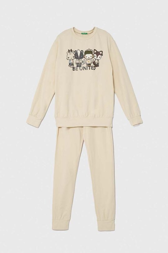 

Детская пижама United Colors of Benetton, бежевый