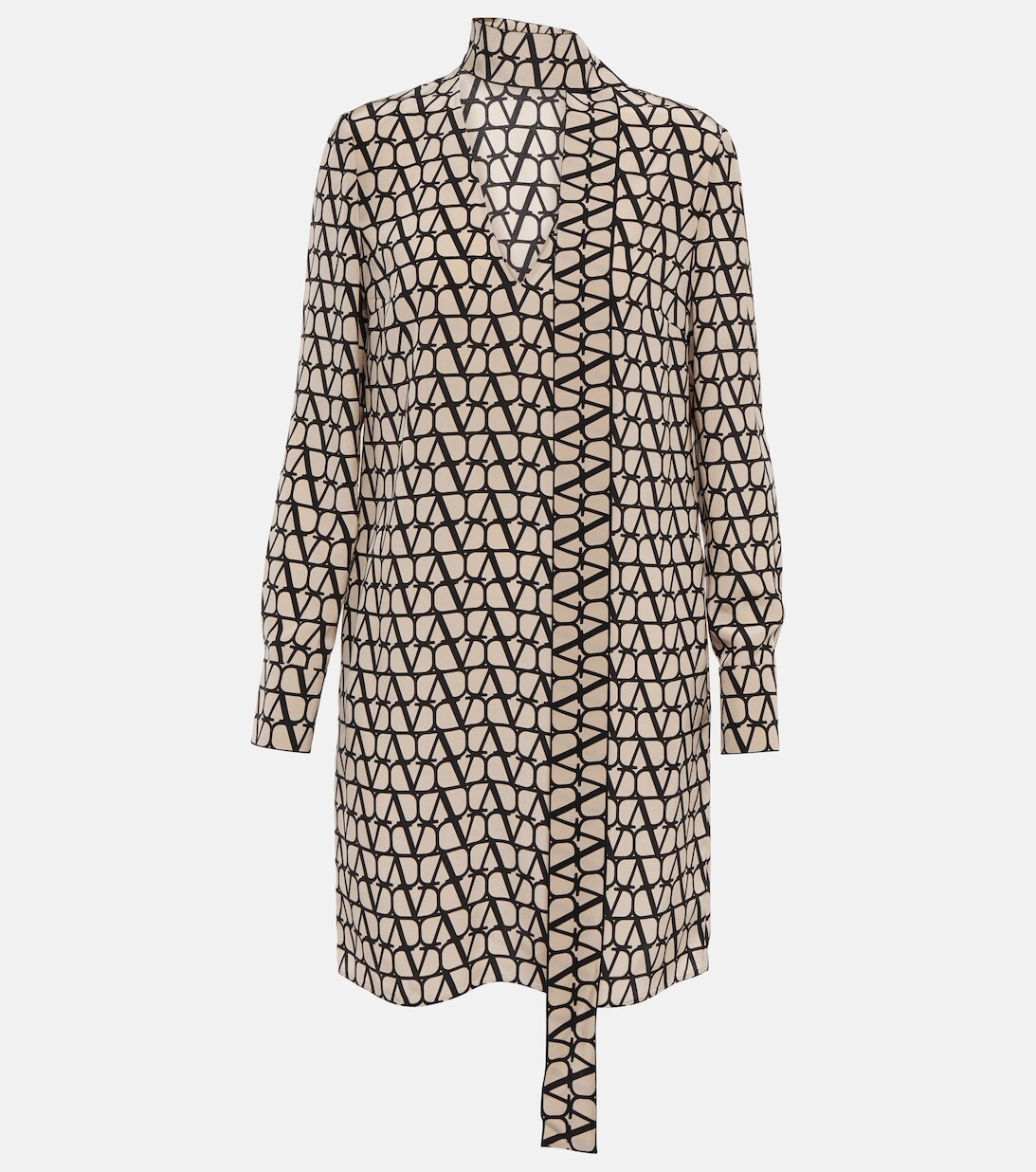 

Шелковое мини-платье Toile Iconographe VALENTINO, белый
