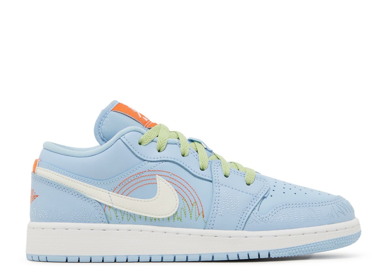 

Кроссовки Air Jordan Air Jordan 1 Low Se Gs 'Blue Stitch', синий