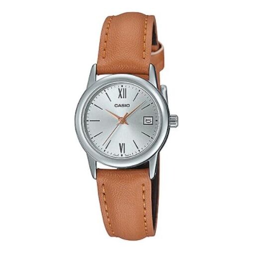 

Часы CASIO DRESS Series Quartz Brown Orange Brown Brown Analog, коричневый