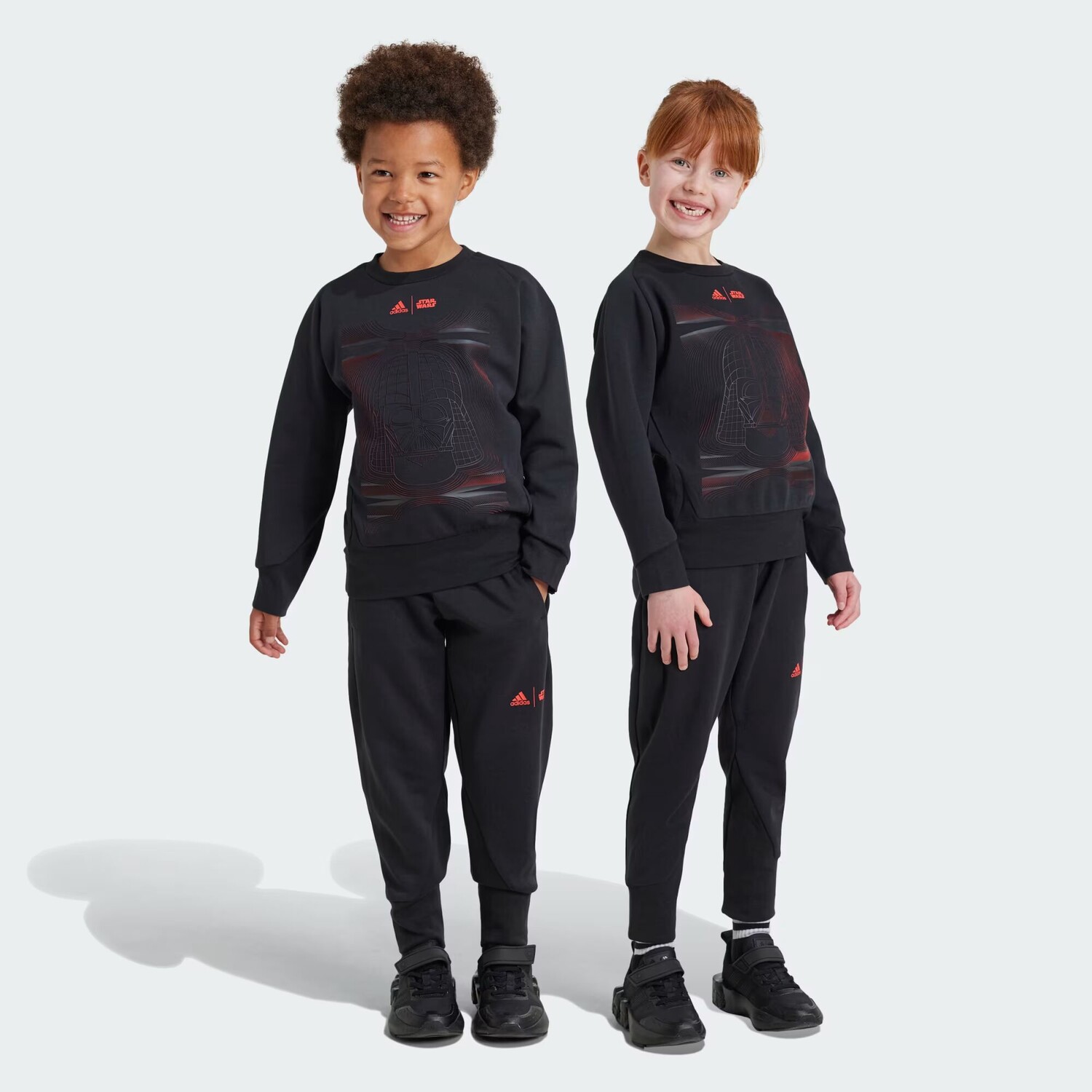 

Star Wars Z.N.E. Детский комплект для джоггеров Adidas, цвет Black/Bright Red
