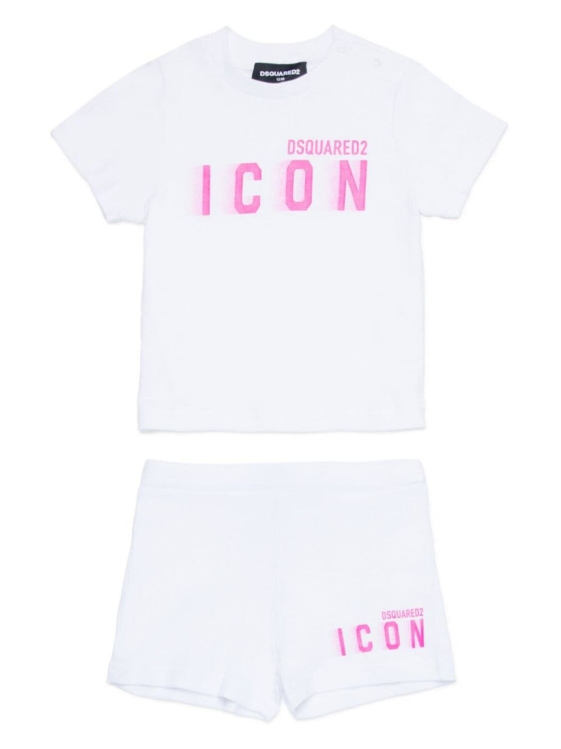 

Dsquared2 комплект из футболки и шортов с логотипом Icon, белый
