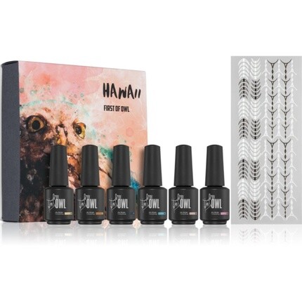 

Лак для ногтей Grey Owl GO Hawaii Set (Серый, с УФ/LED-лампами)