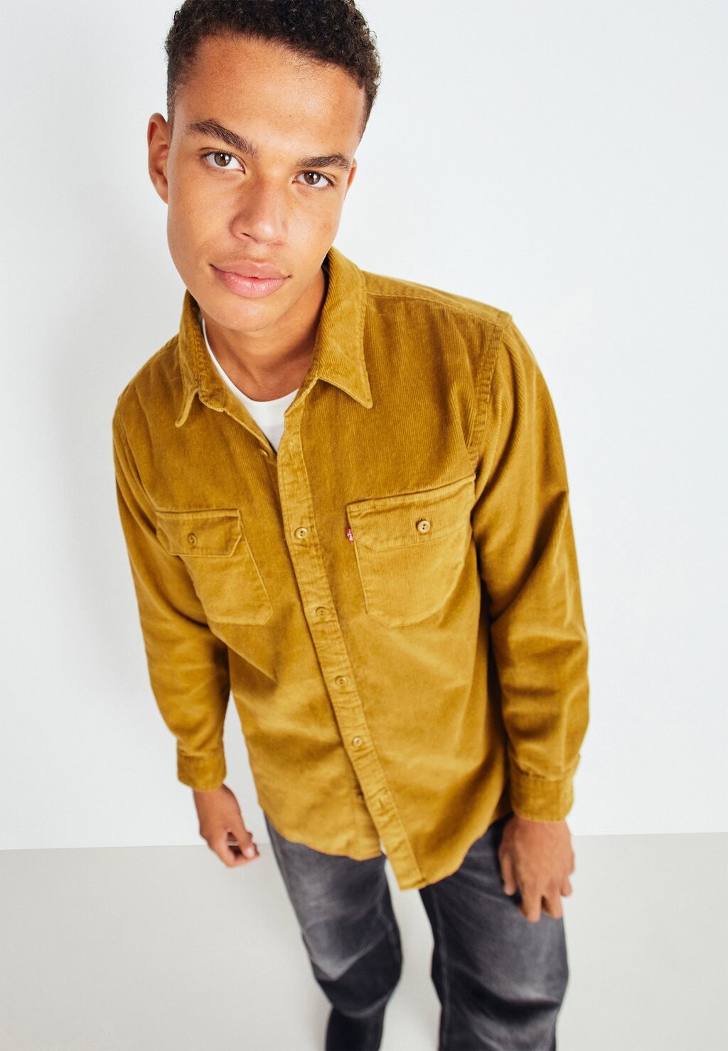 

Рубашка Jackson Worker Levi's, цвет mustard olive