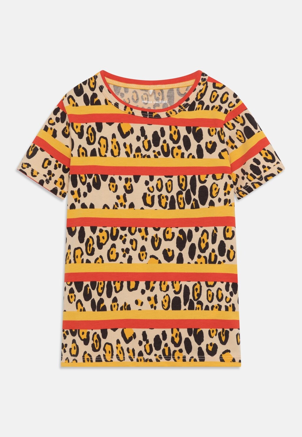 

Футболка с принтом LEOPARD STRIPE TEE Mini Rodini, цвет multi-coloured
