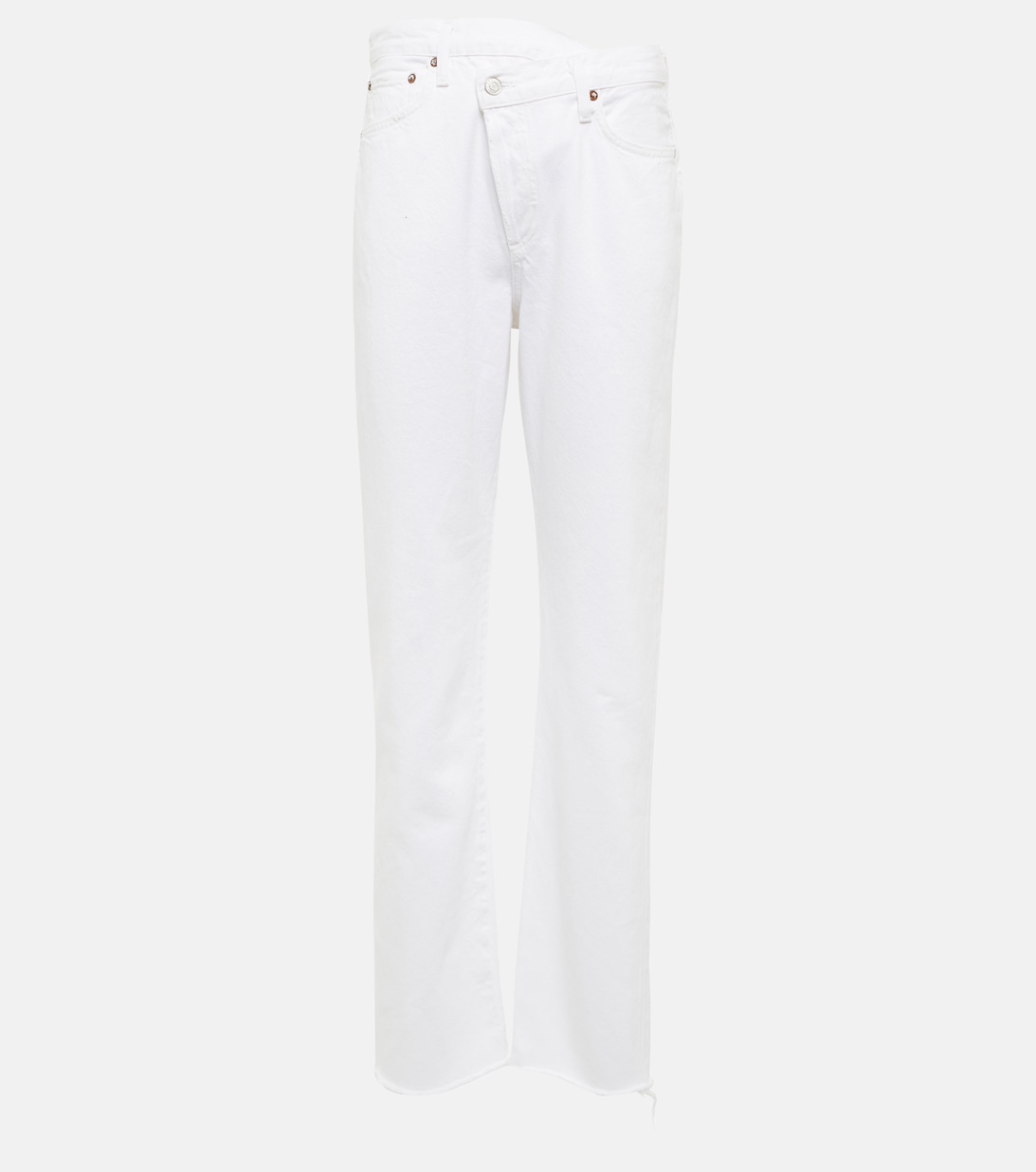 Прямые джинсы Criss Cross с высокой посадкой AGOLDE, белый