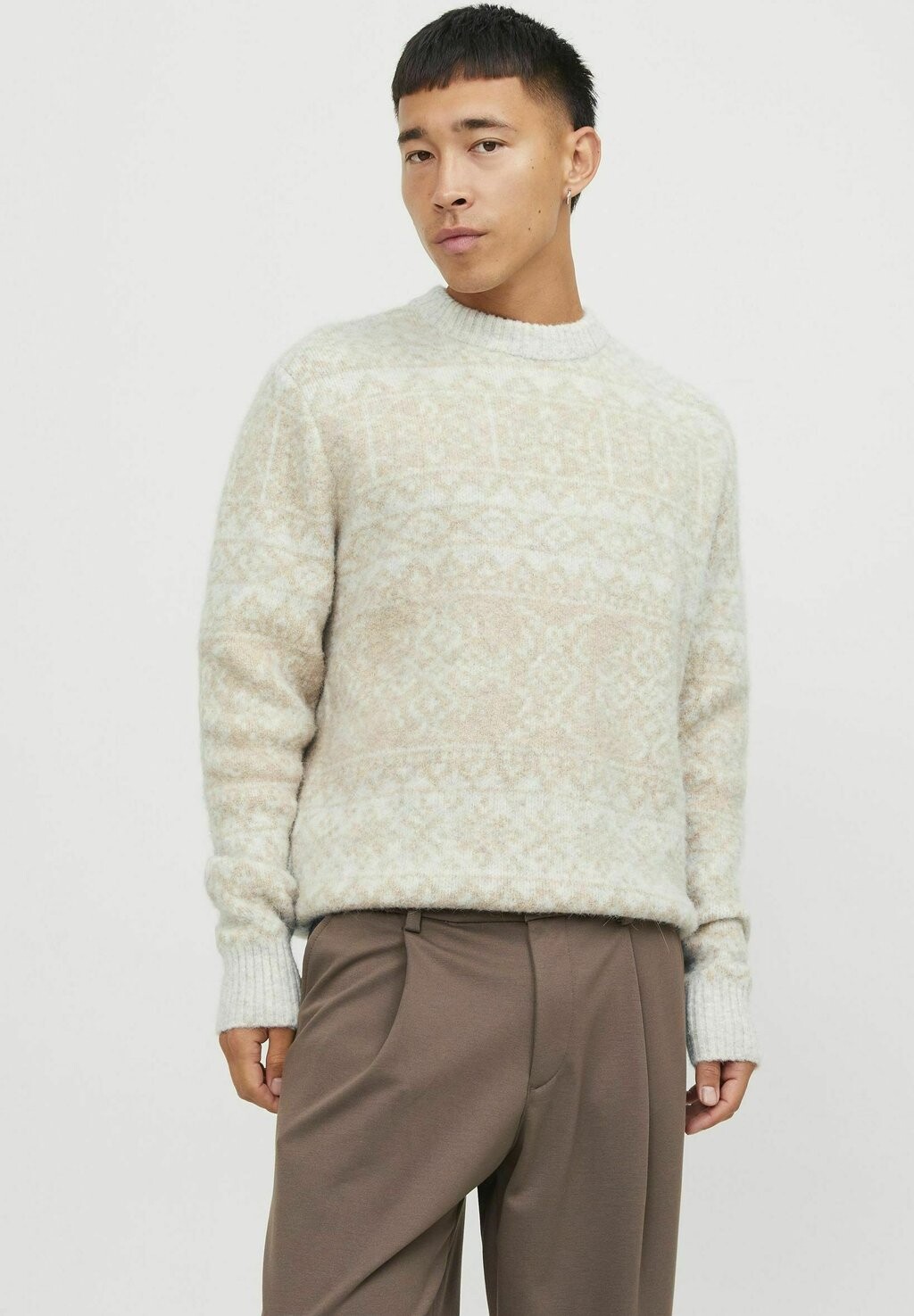 

Свитер CREW NECK Jack & Jones, серебряная подкладка, Серый