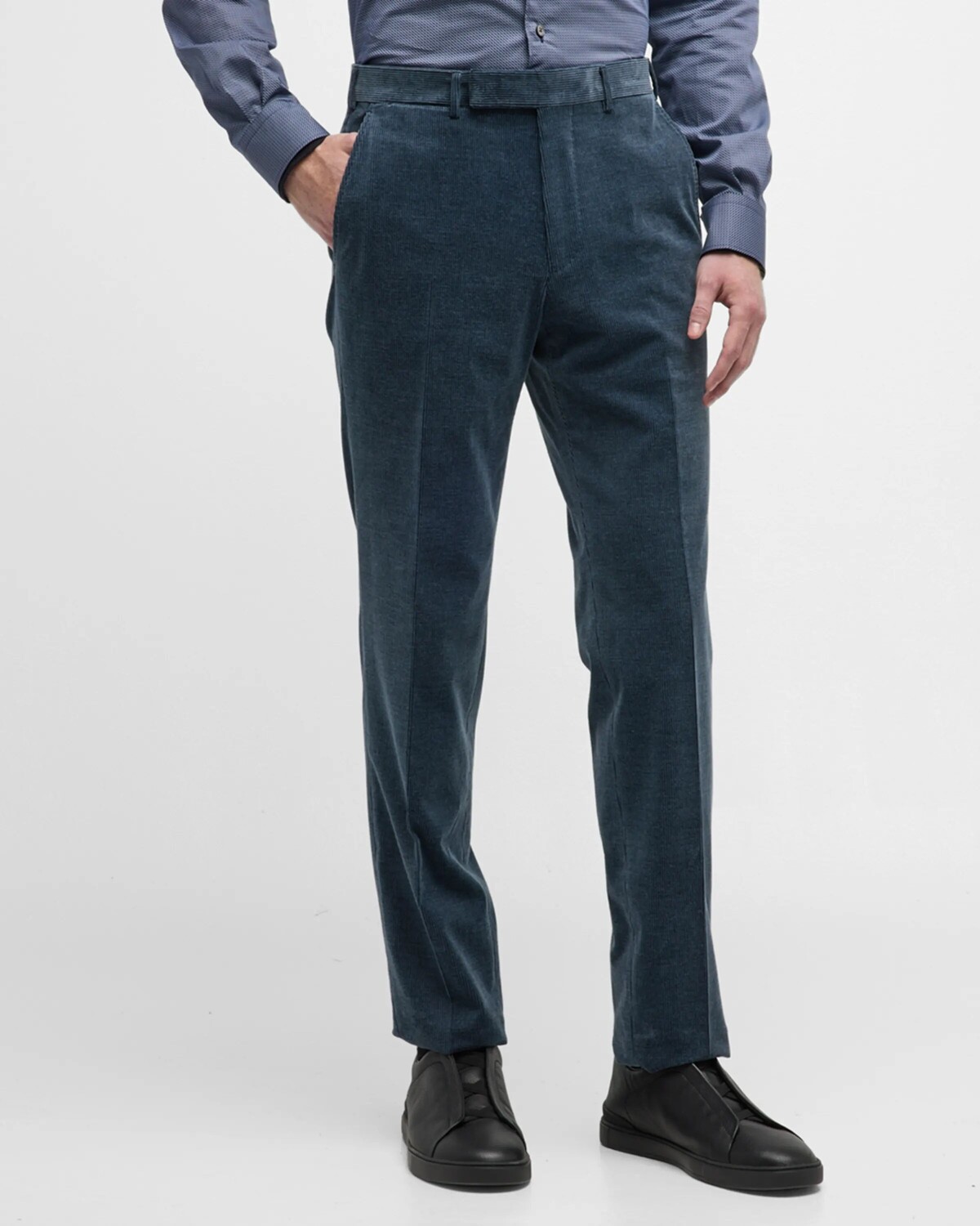 

Мужские вельветовые брюки Cashco ZEGNA, цвет Medium Blue Solid
