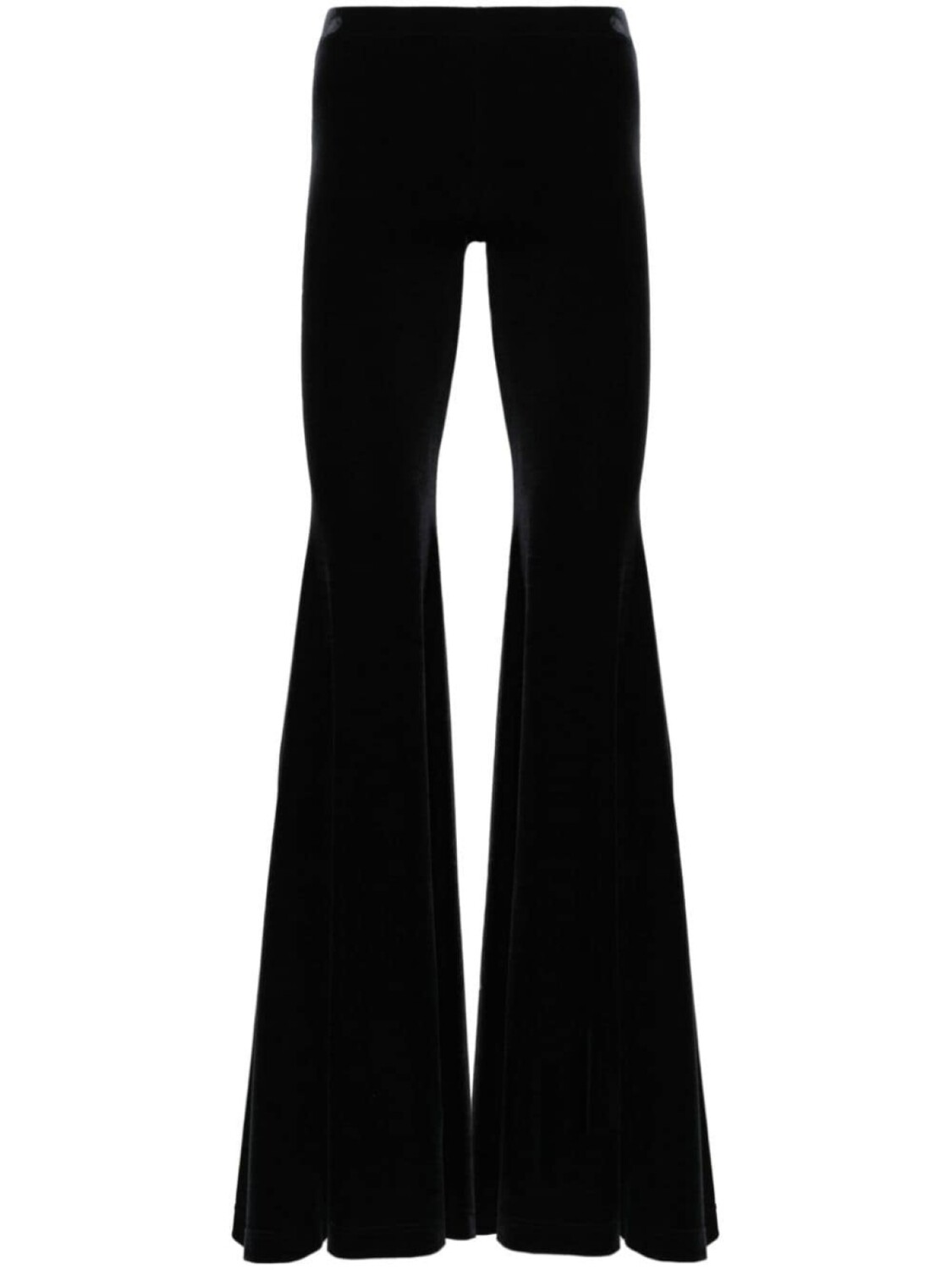 

VETEMENTS расклешенные велюровые брюки, черный