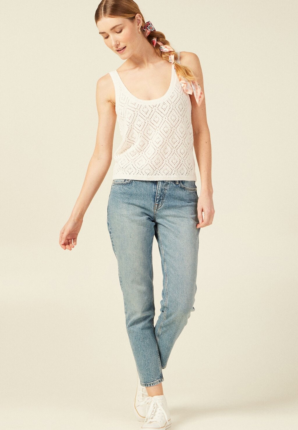 

Топ BONOBO Jeans, кремовый