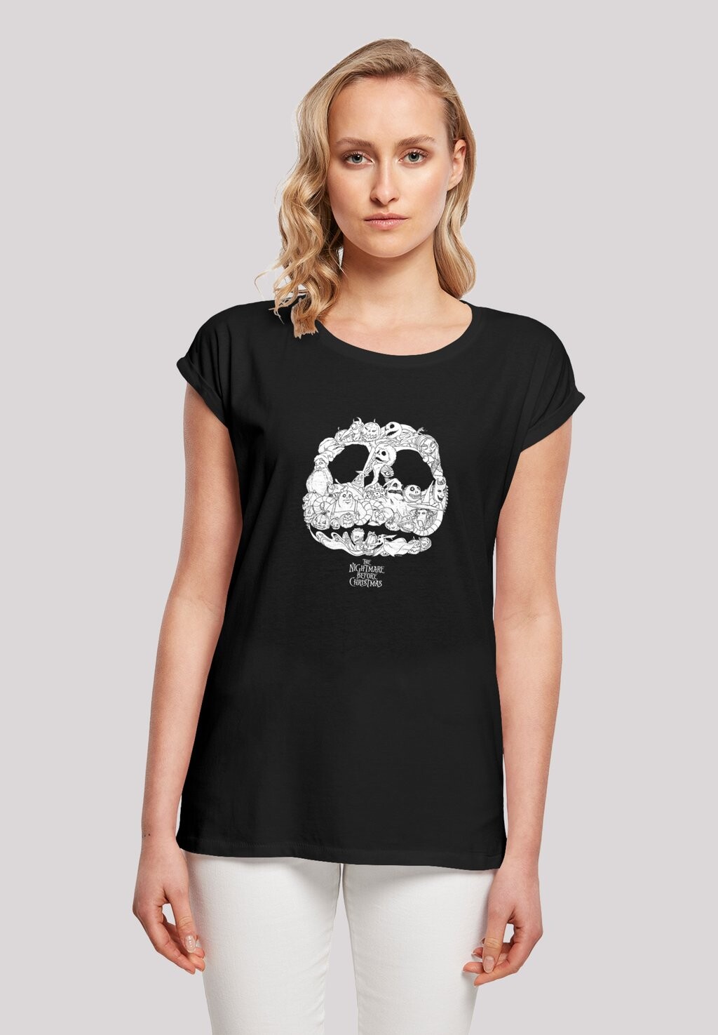 

Футболка с принтом Disney The Nightmare Before Christmas Jack F4NT4STIC, черный