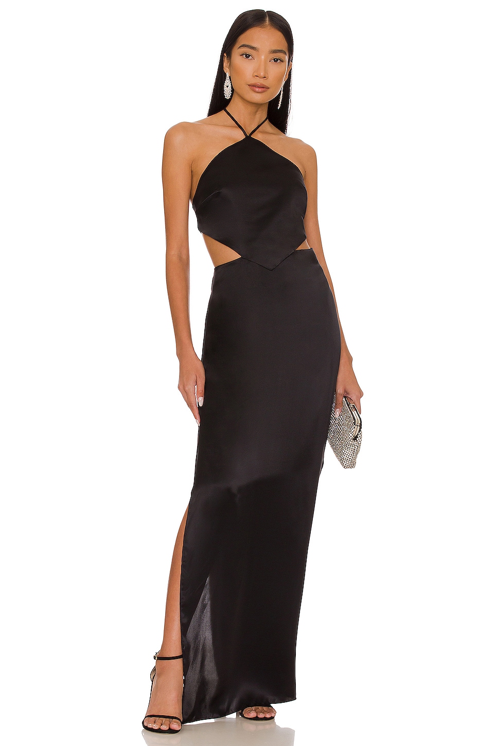 Платье Amanda Uprichard x REVOLVE Celosia Gown, черный
