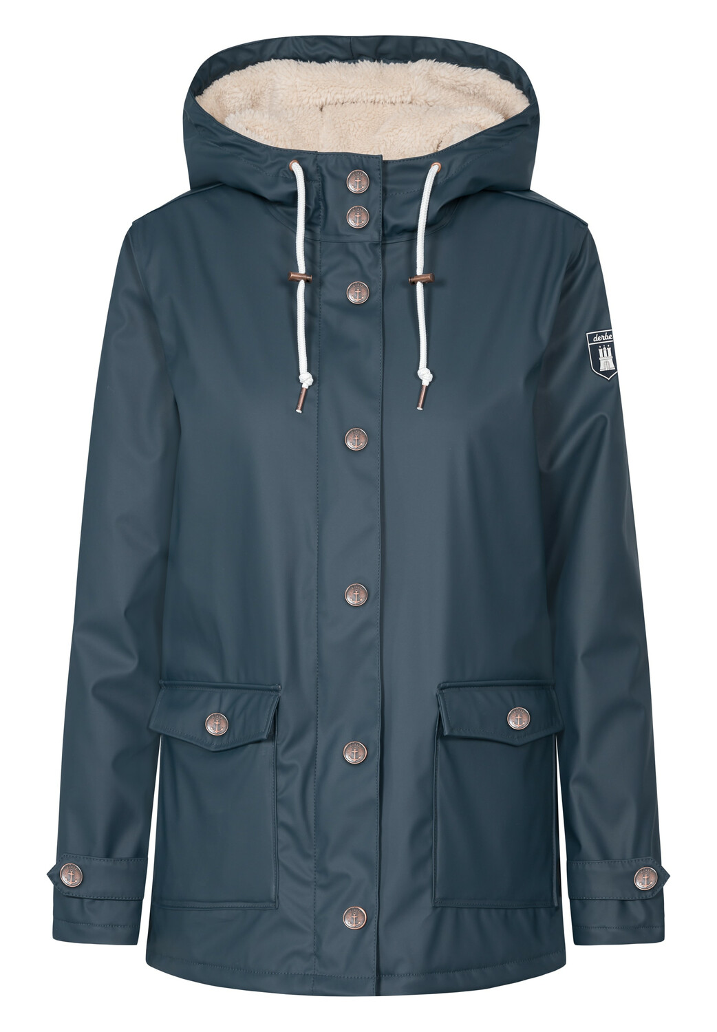 

Дождевик Derbe Pensholm, цвет navy/off white