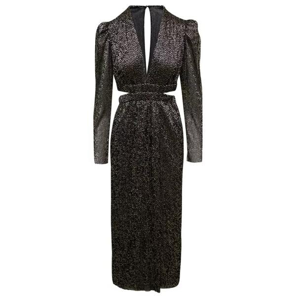 

Платье henrietta' maxi polka-dots dress with cut-ou Sabina Musayev, черный