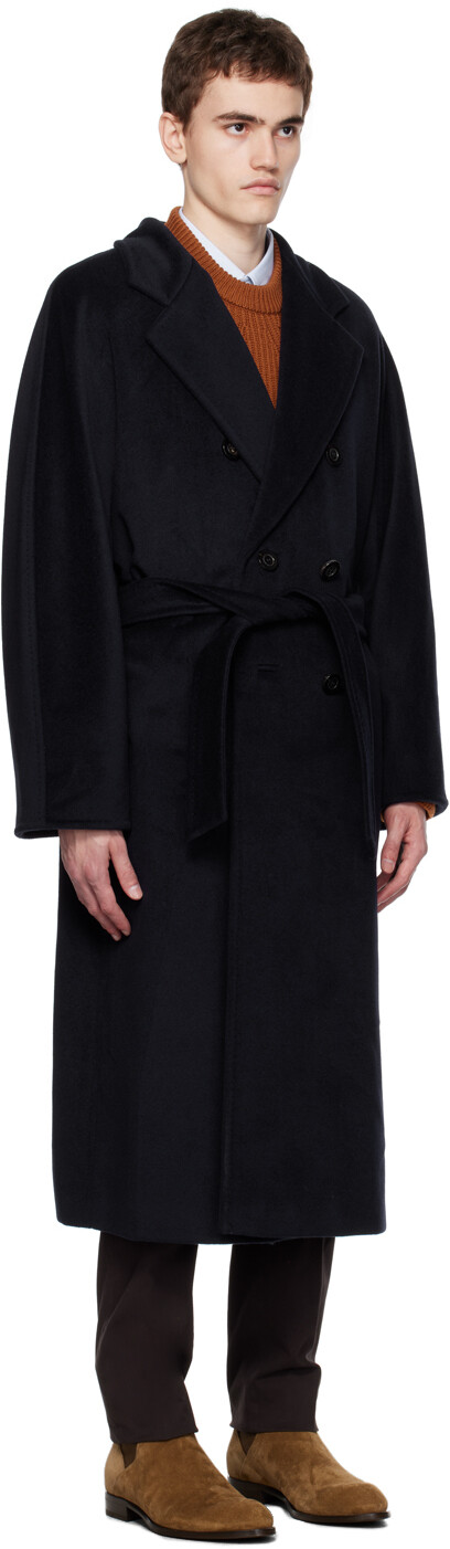 

Темно-синее пальто «Мадам» Max Mara, Синий