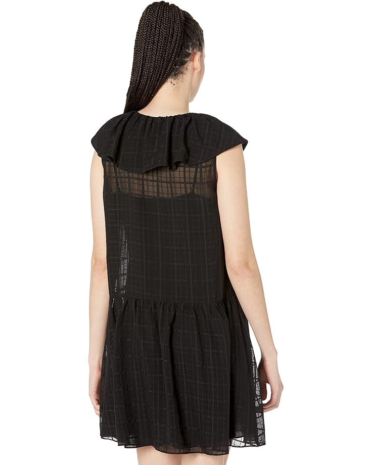 Платье Rebecca Taylor Sleeveless Daybreak Check Dress, черный rebecca taylor повседневные брюки