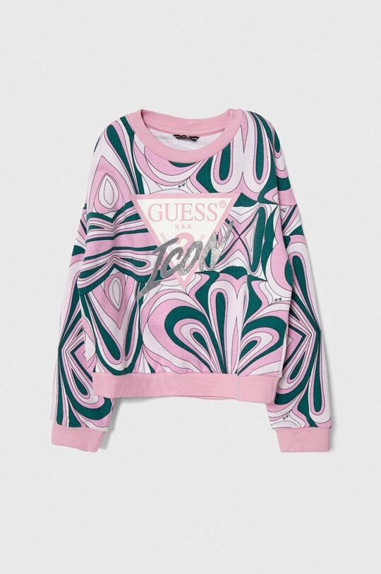 

Детская хлопковая толстовка Guess, синий