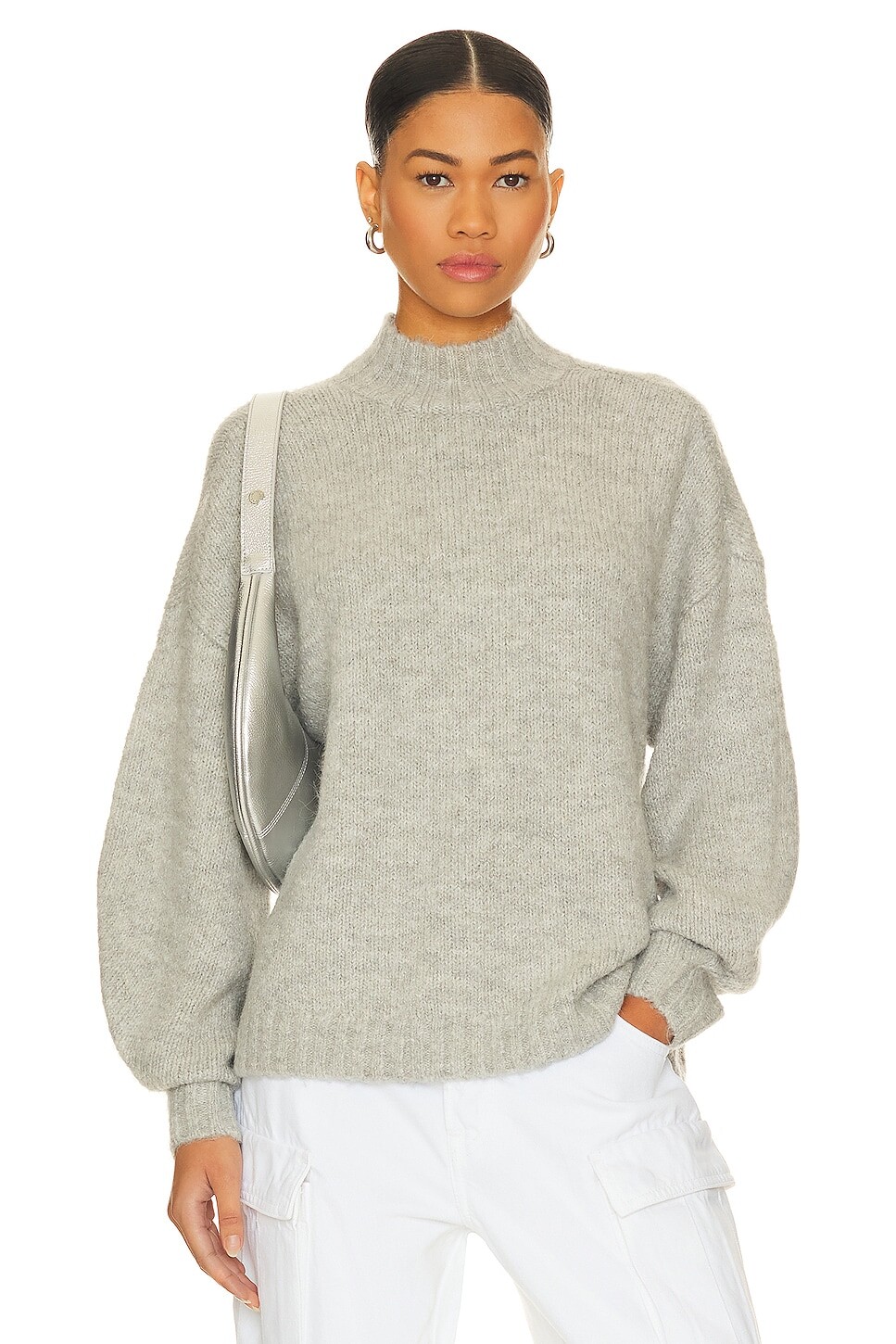 Свитер PISTOLA Carlen Mock Neck, цвет Heather Grey