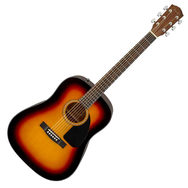Акустическая гитара Fender CD-60 Spruce/Mahogany Dreadnought - Sunburst акустическая гитара с аксессуарами fender cd 60 dread v3 ds sunburst bundle 2