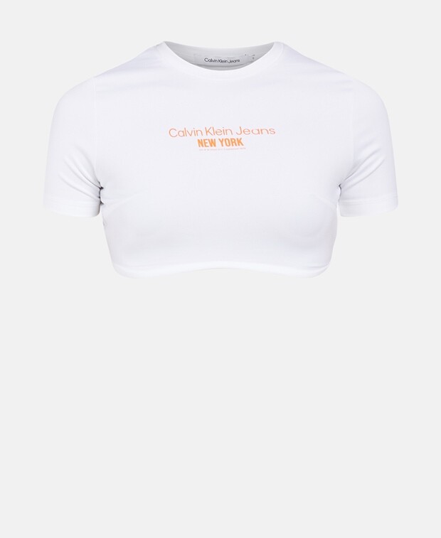 

Укороченный топ Calvin Klein, белый