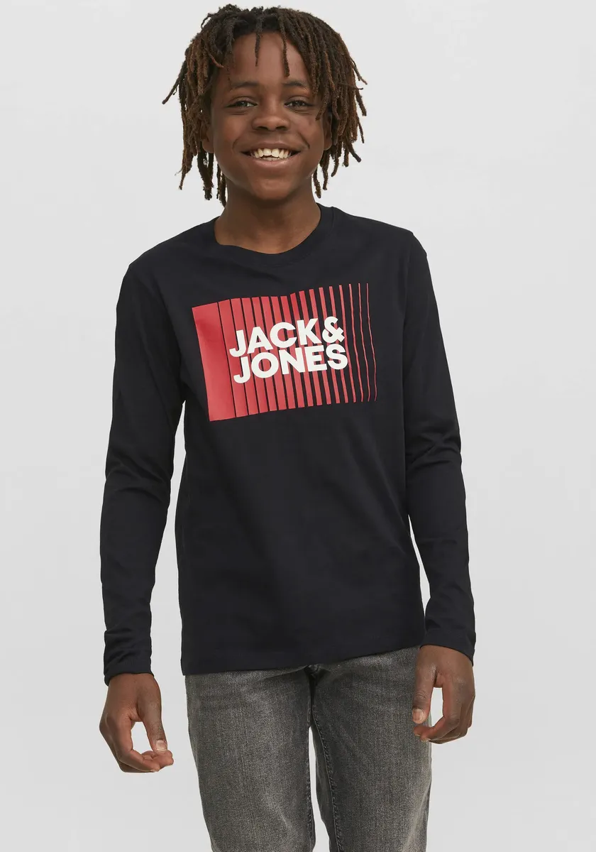 

Рубашка с длинными рукавами для подростков Jack & Jones "JJECORP LOGO TEE PLAY LS O-NECK NOOS JNR" Jack & Jones Junior, черный