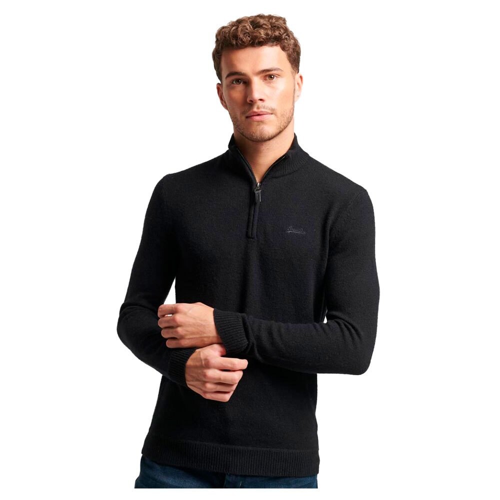 

Футболка Superdry Essential Embroidered Henley Short Sleeve Round Neck, черный