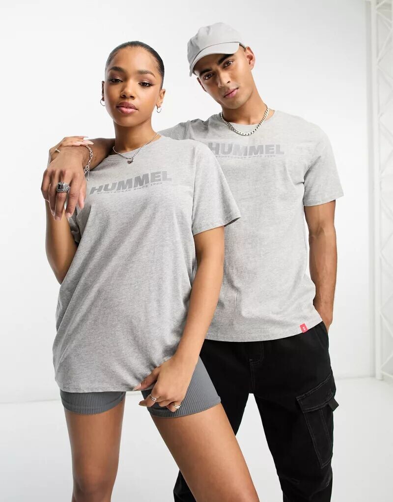 

Серая футболка унисекс Heritage Hummel, Серый, Серая футболка унисекс Heritage Hummel