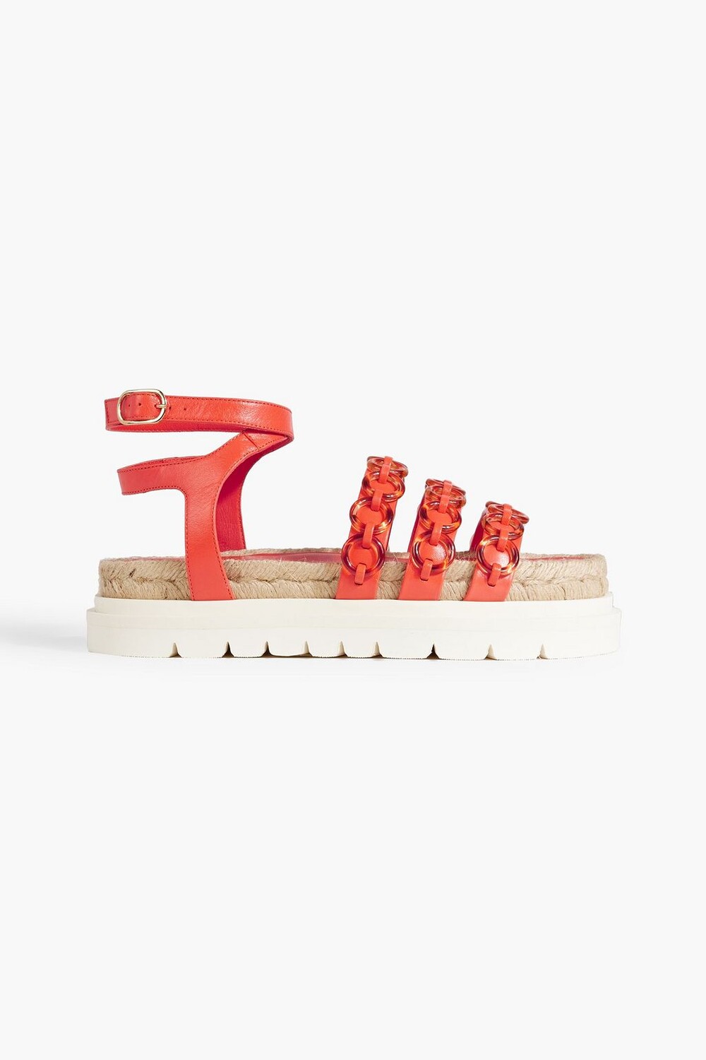 

Кожаные эспадрильи на платформе Cruz с кольцами 3.1 PHILLIP LIM, красный