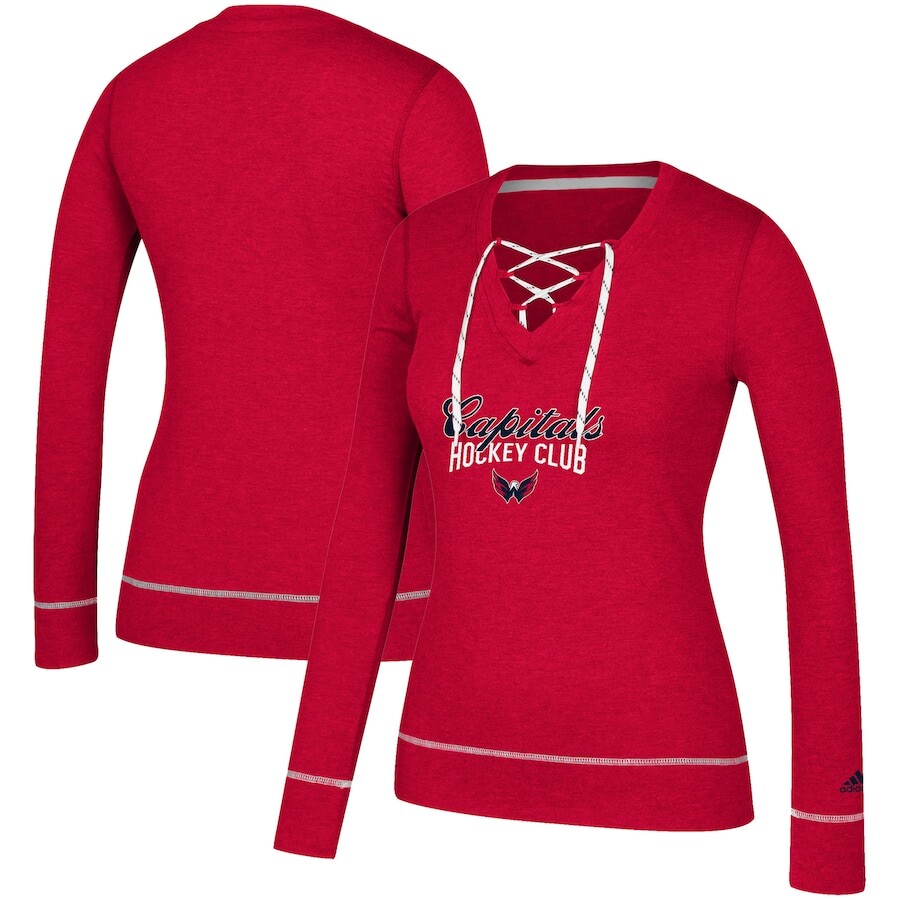 

Футболка с длинным рукавом adidas Washington Capitals, красный