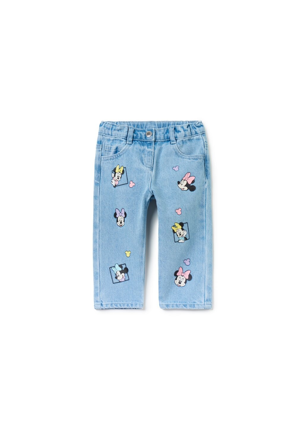 

Джинсы прямые FIVE-POCKET WITH MINNIE MOUSE PRINT OVS, цвет light wash
