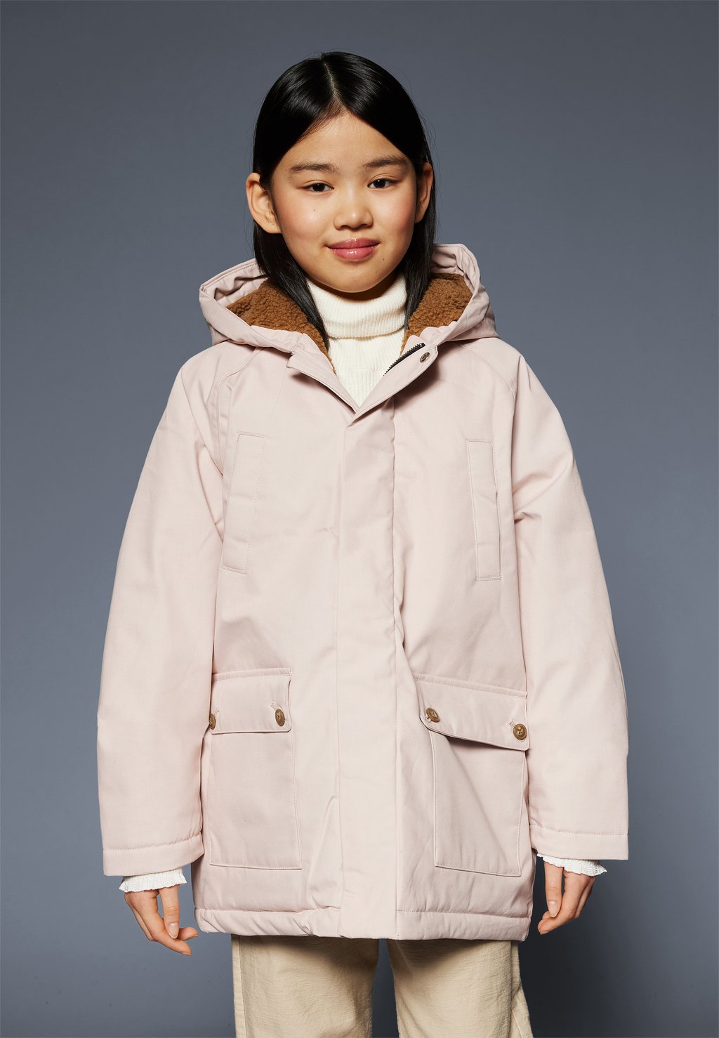 Куртка зимняя KIDS LOCO Petit Bateau, цвет saline цена и фото