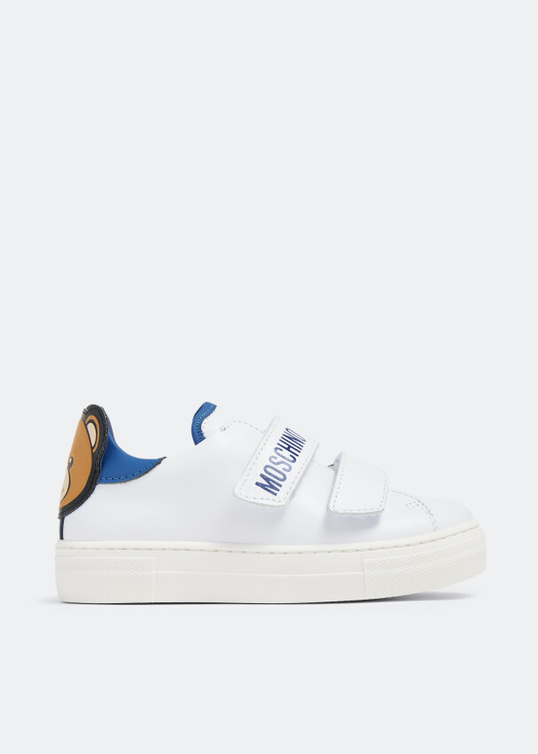 

Кроссовки Moschino Teddy Patch Low-Top, белый