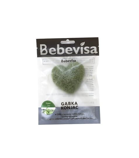 

Конжаковая губка для лица, Зеленый чай Bebevisa
