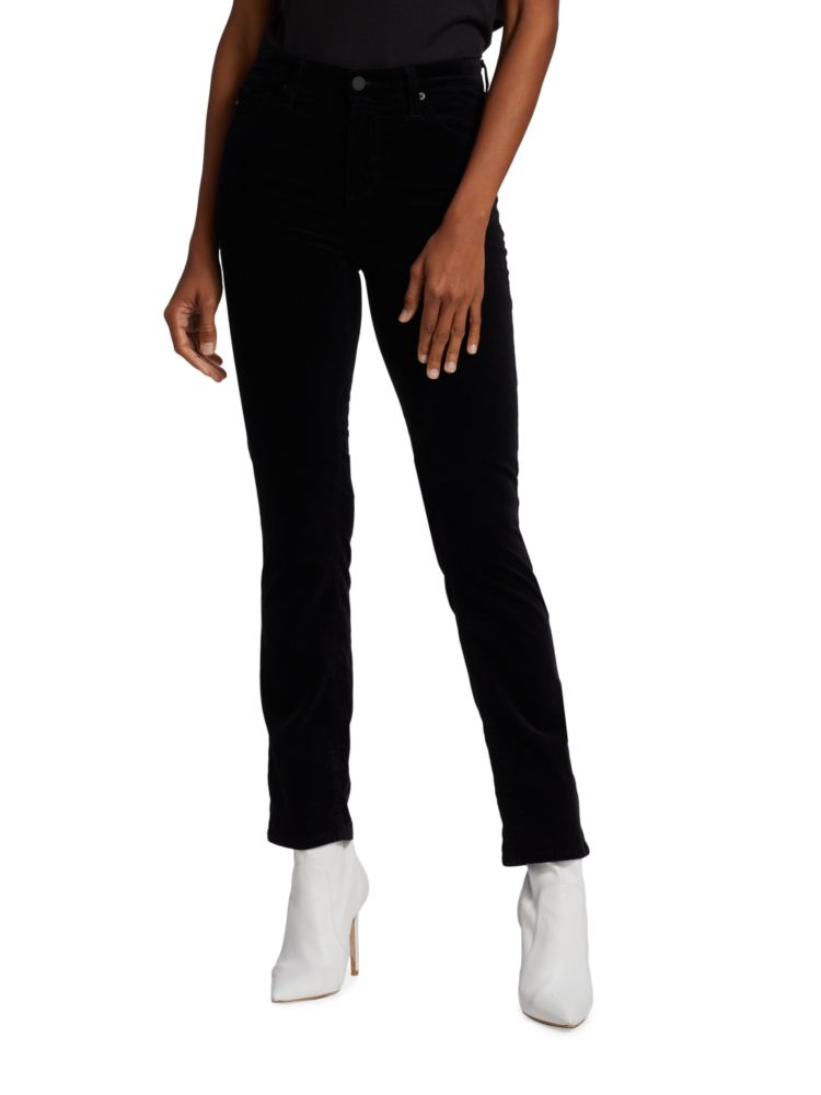 Прямые укороченные джинсы Mari Ag Jeans, цвет Super Black