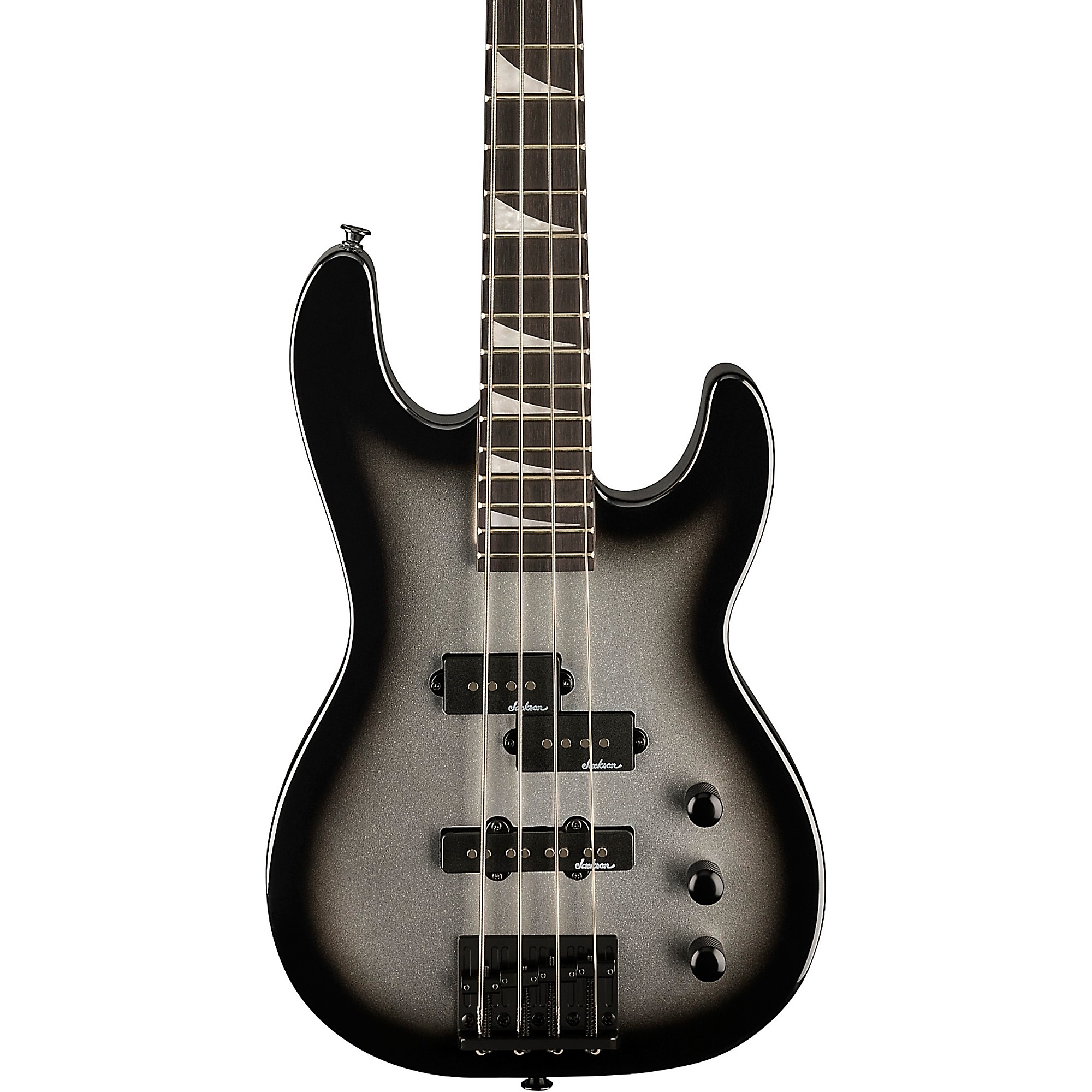 Концертная бас-гитара серии Jackson JS Minion JS1X с короткой мензурой Silver Burst