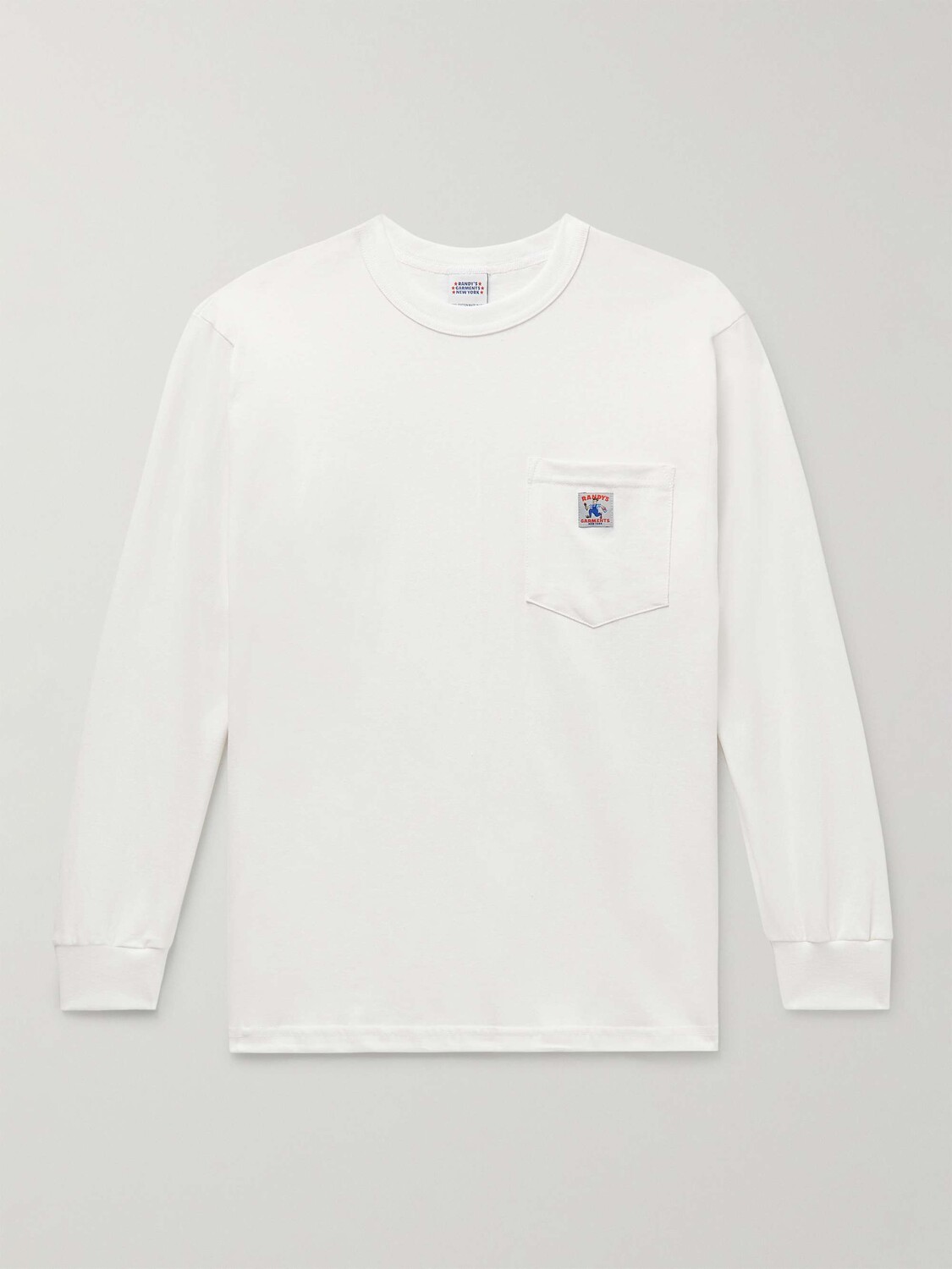 

Футболка из хлопкового джерси с аппликацией логотипа Randy'S Garments, белый
