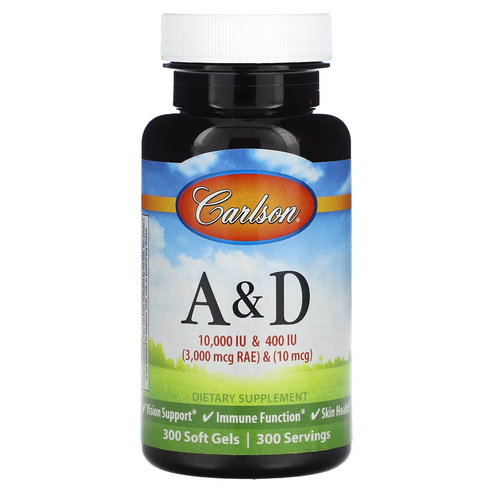 Carlson Витамины A и D 300 мягких таблеток carlson витамины a и d 100 мягких таблеток