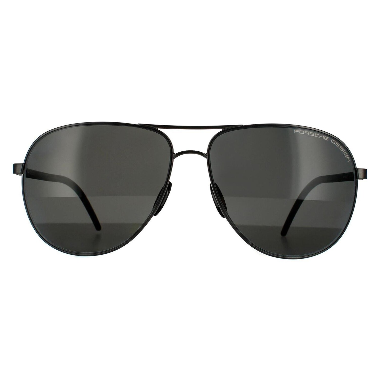 

Серые поляризованные солнцезащитные очки Aviator Dark Gun Porsche Design, серый