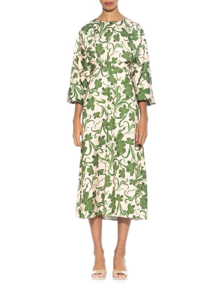Платье миди с расклешенной юбкой Constance Alexia Admor, цвет Sage Floral