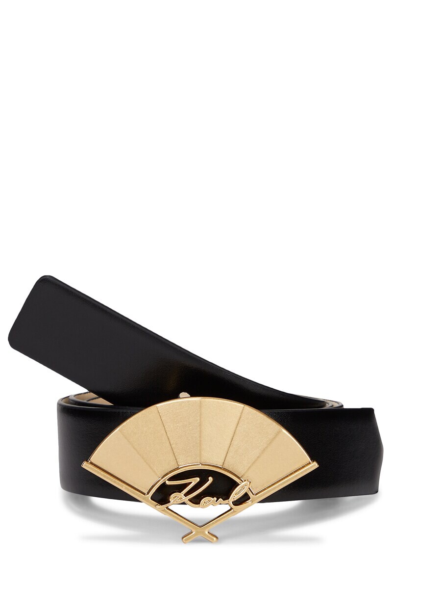 

Ремень Karl Lagerfeld Belt Signature Fan, черный