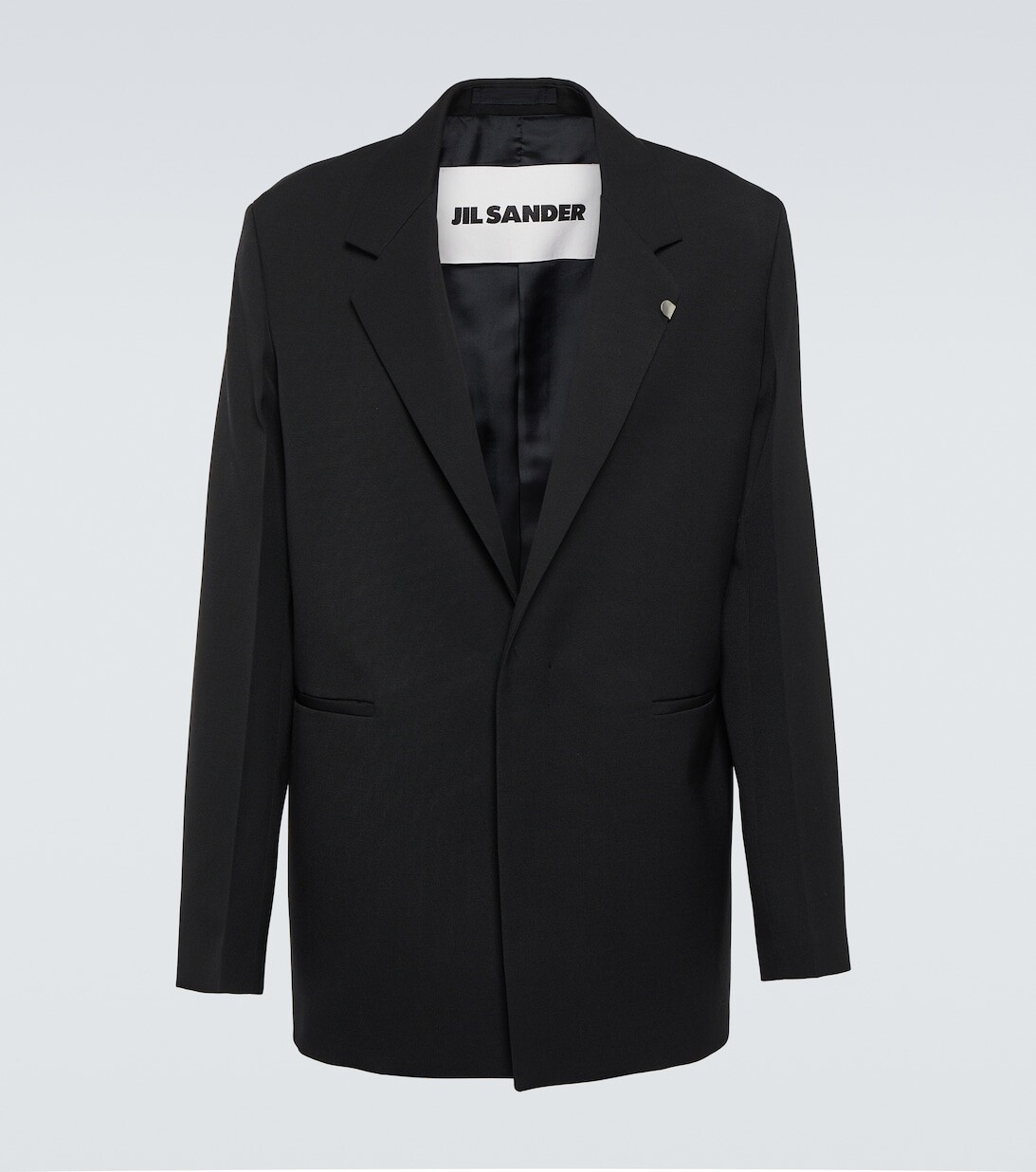 

Шерстяной блейзер Jil Sander, черный