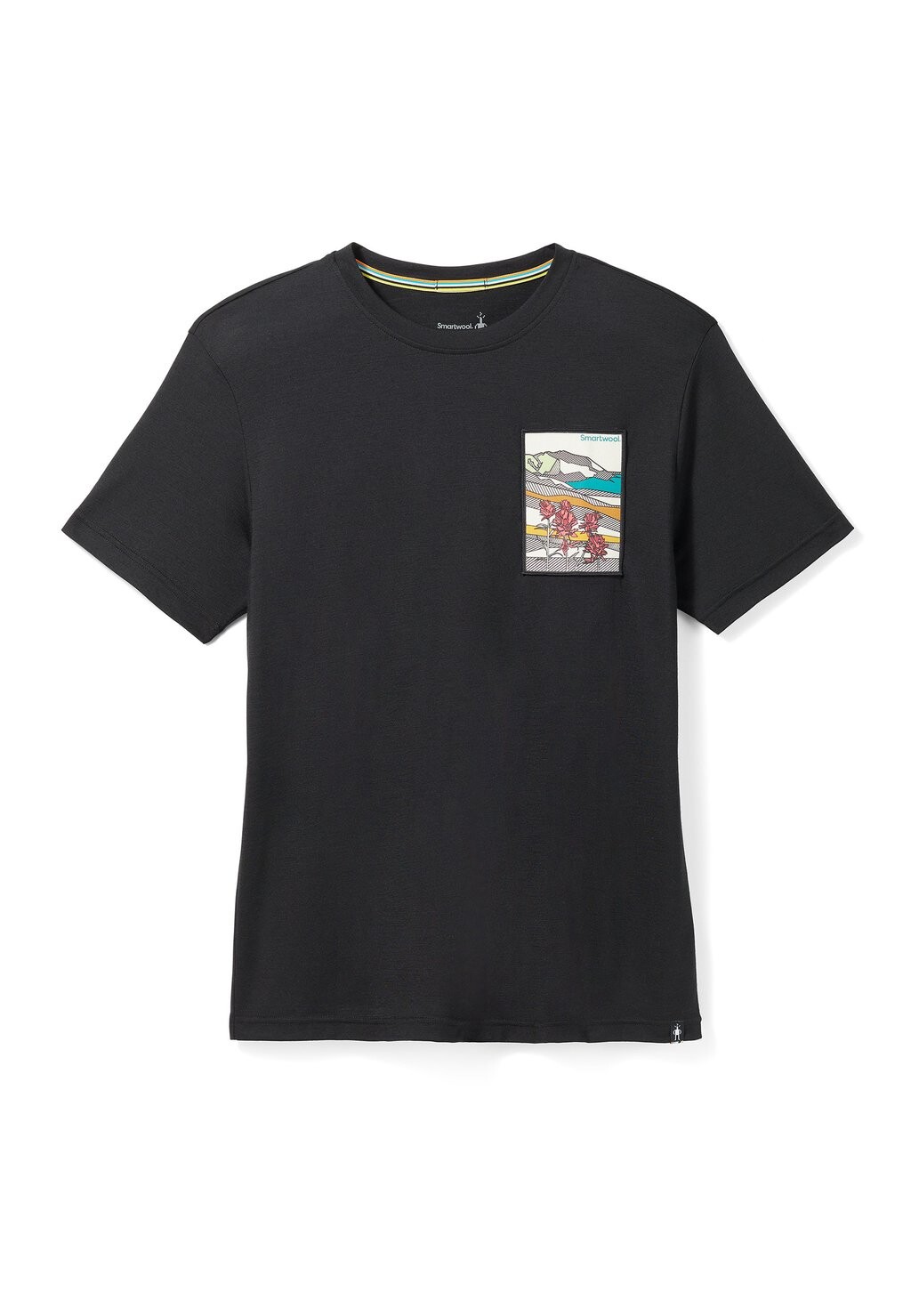 

Футболка с принтом MOUNTAIN PATCH GRAPHIC SHORT SLEEVE Smartwool, черный