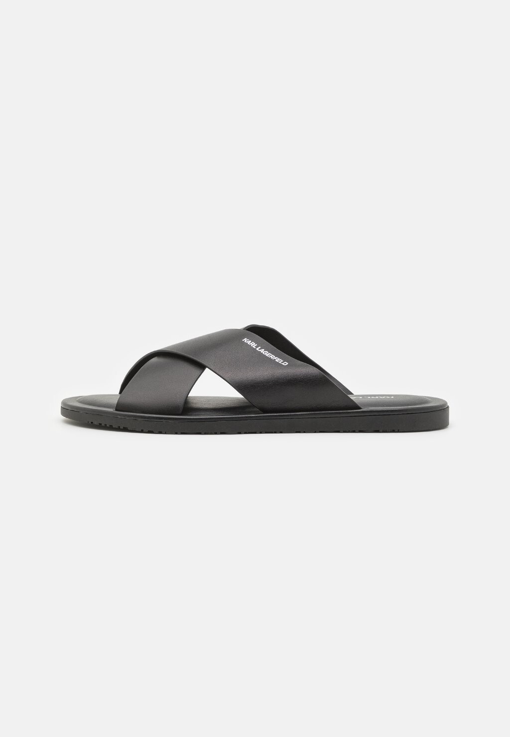 

Мюли на плоской подошве MEN KASTOR KROSS STRAP KARL LAGERFELD, цвет black
