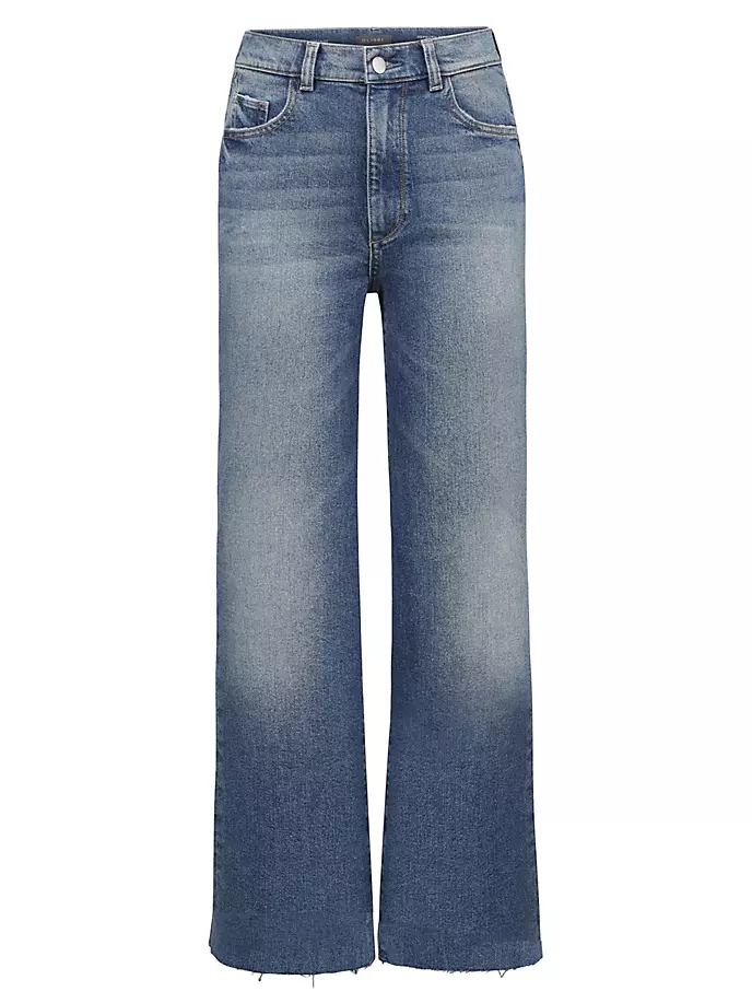 

Джинсы Hepburn с широкими штанинами в винтажном стиле Dl1961 Premium Denim, цвет east lake