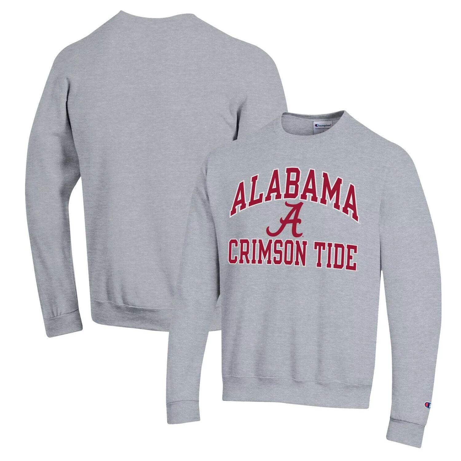 

Мужской свитшот-пуловер серого цвета Alabama Crimson Tide High Motor Heather Grey Champion, Серый