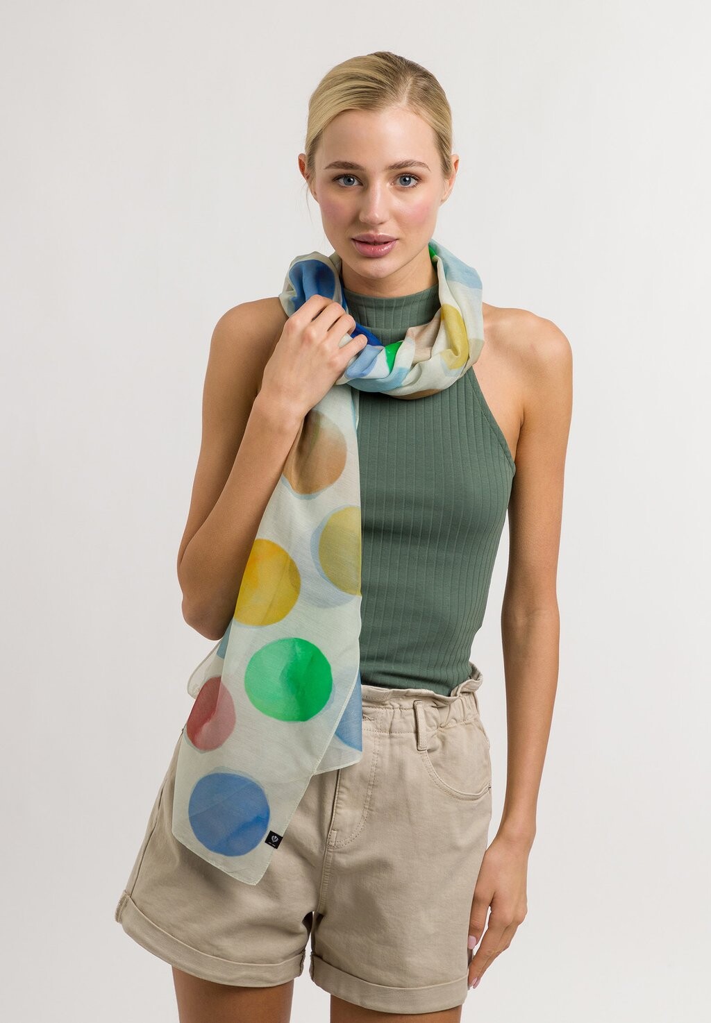 

Шарф AQUARELL DOTS FRAAS, цвет air blue