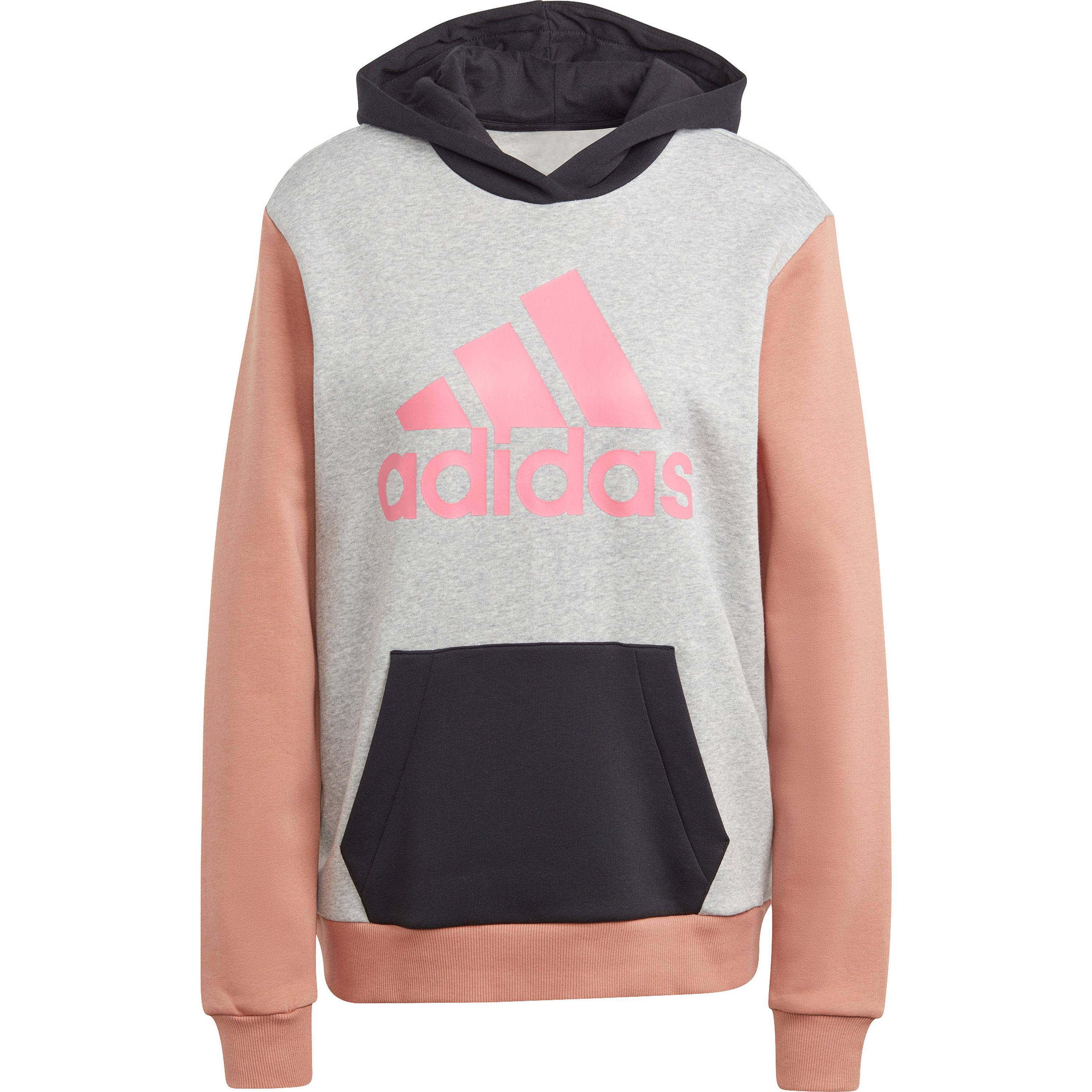 Толстовка Adidas Sportswear Hoodie All Szn, цвет medium grey heather-clay strata-black-pink fusion