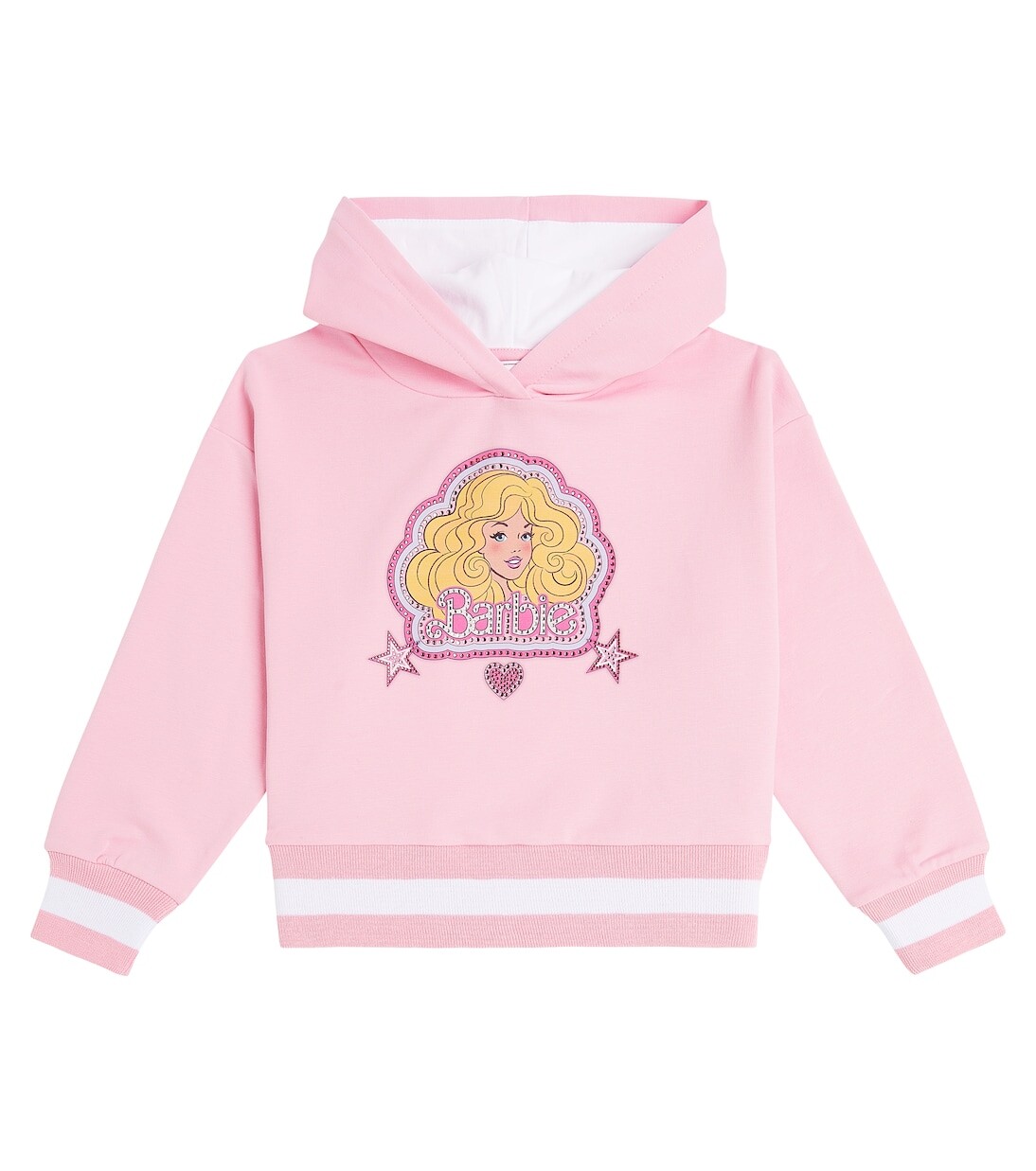

Худи из хлопкового джерси из коллаборации с Barbie Monnalisa, розовый