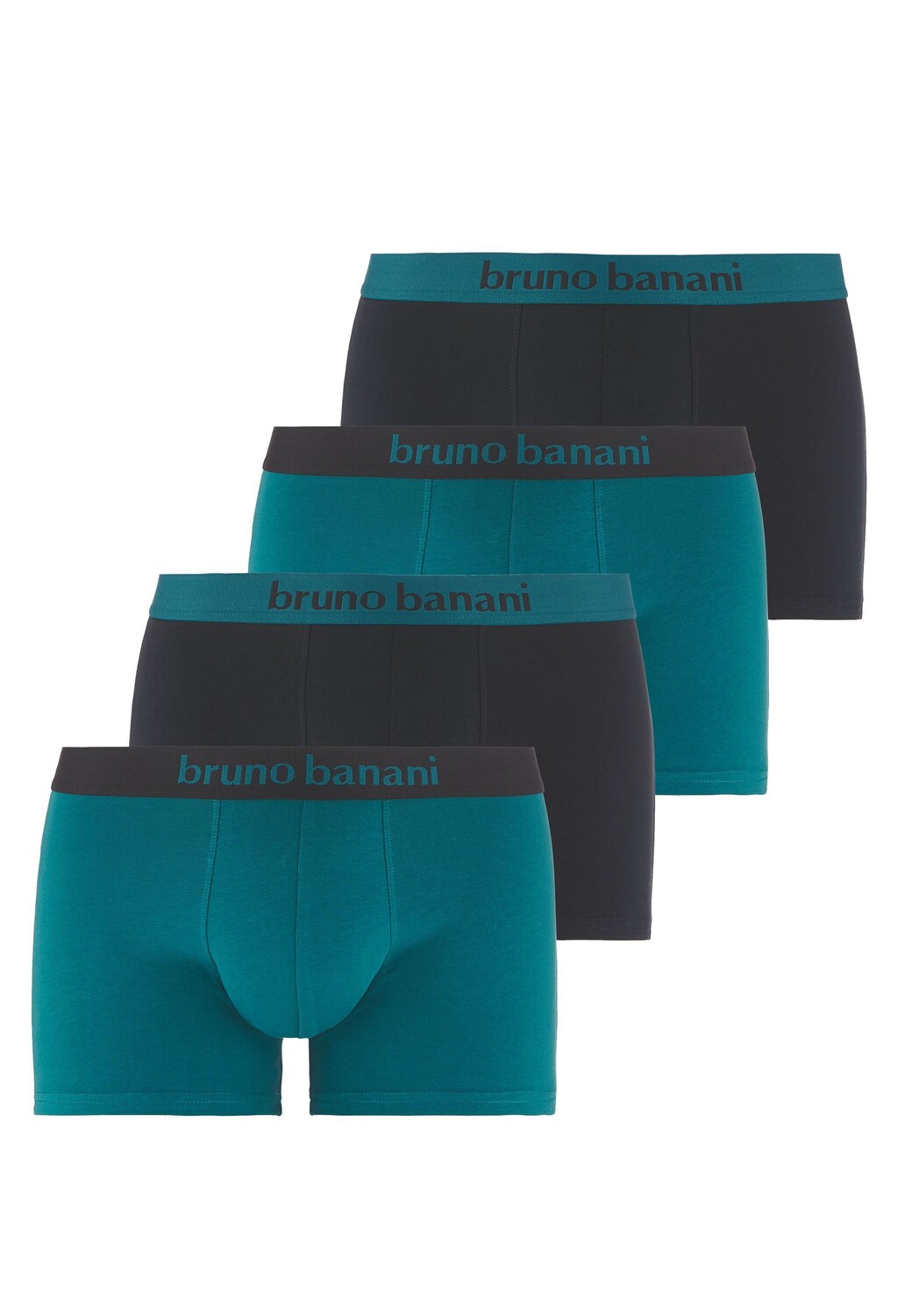 

Трусы Bruno Banani Retro Short/Pant Flowing, цвет Petrolgrün/Schwarz
